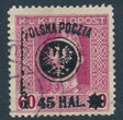 0024 kasowany uszkodzona lewa gwiazdka i P Polska