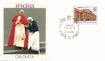 Indie - Wizyta Papieża Jana Pawła II Calcutta
