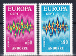 Andorra francuska 0238-239 czyste** Europa Cept