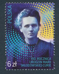4805 czysty** 150 rocznica urodzin Marii Skłodowskiej-Curie