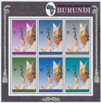 Burundi Mi.1714-1719 Blok 128 czyste**