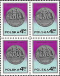 2382 B1 cienkie P czwórka czysta** Dzień Znaczka-monety polskie