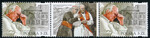 5055 znaczki rozdzielone przywieszką pasek poziomy czysty** 100 rocznica urodzin Świętego Jana Pawła II