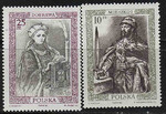 2918-2919 czysty** Poczet królów i książąt polskich (I) - Mieszko I, Dobrawa 