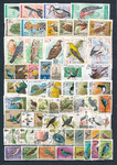 Ptaki zestaw znaczków czyste/kasowanych świat