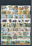 Fauna zestaw znaczków kasowanych