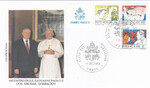 Watykan koperta okolicznościowa spotkanie Jana Pawła II z Michailem Gorbaczowem 1989