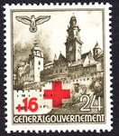 GG 053 czysty** Wydanie z dopłatą na Niemiecki Czerwony Krzyż