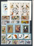 Ptaki zestaw znaczków kasowanych
