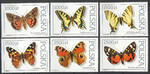 3195-3200 czyste** Motyle z kolekcji Instytutu  Zoologi PAN w Warszawie