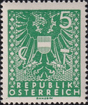 Austria Mi 0699 czysty** Rysunek herbu