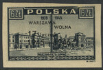 0391 czysty** 1 rocznica wyzwolenia Warszawy