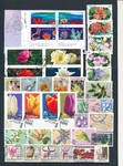Flora zestaw znaczków kasowanych