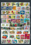 flora zestaw znaczków kasowanych