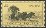 0927 b papier średni guma bezbarwna czysty** Wystawa 400 lat Poczty Polskiej w Warszawie