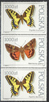 3195+3196+3195 pasek pionowy czyste** Motyle z kolekcji Instytutu  Zoologi PAN w Warszawie