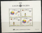 Portugalia Madeira Mi.0125-126 blok 10 czyste** Europa Cept