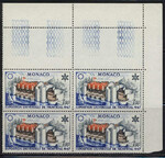 Monaco Mi.0867 w czwórce z pustopolami nad znaczkiem czyste**