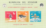 Ekwador Mi.1310-1312 Blok 34 czyste**