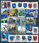 Łotwa zestaw znaczków kasowanych
