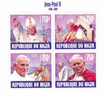 Niger Rok 2005 arkusik Jan Paweł II czysty**