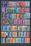 Anglia zestaw znaczków kasowanych