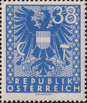 Austria Mi 0710 III czysty** Rysunek herbu