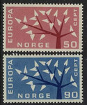 Norwegia Mi.0476-477 czyste** Europa Cept