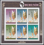 Burundi Mi.1714-1719 B blok 128B czyste**
