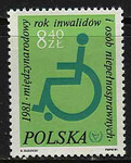 2620 czysty** Międzynarodowy Rok Inwalidów i Osób Niepełnosprawnych