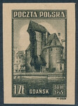 0377 nieząbkowany papier gruby atest 1/24 czysty** Widoki Gdańska