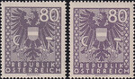 Austria Mi 0715 II+III czyste** Rysunek herbu
