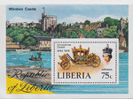 Liberia Mi.1071 blok 91 A ząbkowany czysty**