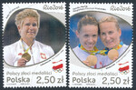 4737-4738 czyste** Polscy złoci medaliści