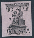 0765 Nowodruk z nadrukiem Próba P1 czysta** Pomniki Warszawy