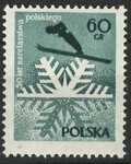 0852 a papier średni guma biała czysty** 50-lecie narciarstwa polskiego