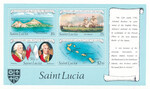 St. Lucia Mi.0578-581 Blok 34 czyste**