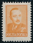 0470 a żółtopomarańczowy ząbkowanie 11½ czysty** Bolesław Bierut