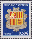 Andorra francuska 0654 czysty**
