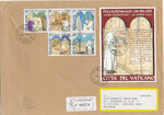 Watykan Mi.1375-1379+Blok 22 koperta listu