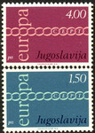 Jugosławia Mi.1416-1417 czyste** Europa Cept