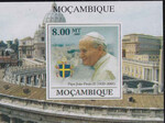 Mozambik Rok 2009 Papież J. Paweł II blok II nieząbkowany czysty**