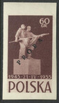 0770 Nowodruk z nadrukiem Próba P1 czarnoliliowa czysta** 10 rocznica układu polsko-radzieckiego