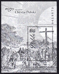4677 Blok 284 ND czarnodruk czysty** 1050 rocznica chrztu Polski