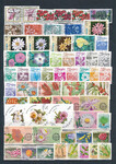 flora zestaw znaczków kasowanych