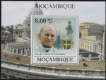 Mozambik Rok 2009 Papież J. Paweł II blok III nieząbkowany czysty**