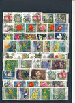 Flora zestaw znaczków kasowanych
