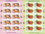 Azerbejdżan Mi.0608-609 Arkusiki czyste** Europa Cept