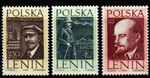 1161-1163 czyste** 50 rocznica pobytu Lenina w Polsce