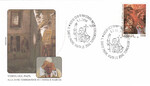 Włochy koperta okolicznościowa pielgrzymka Jana Pawła II do ofiar trzesienia ziemi Umbria i Marche 1998